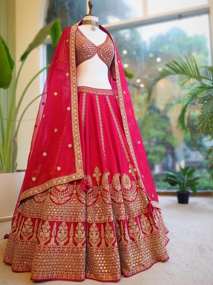 Crimson Royalty Bridal Lehenga