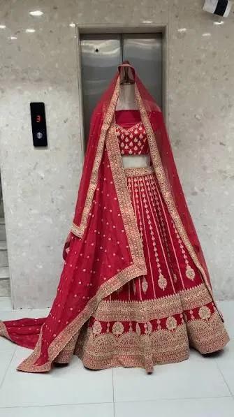 Crimson Royalty Bridal Lehenga