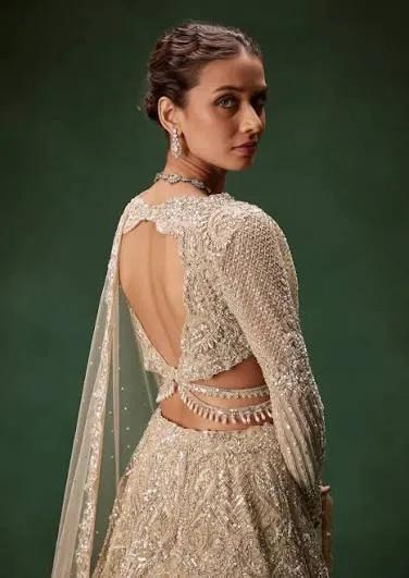 Golden Zari Heavy Bridal Lehenga
