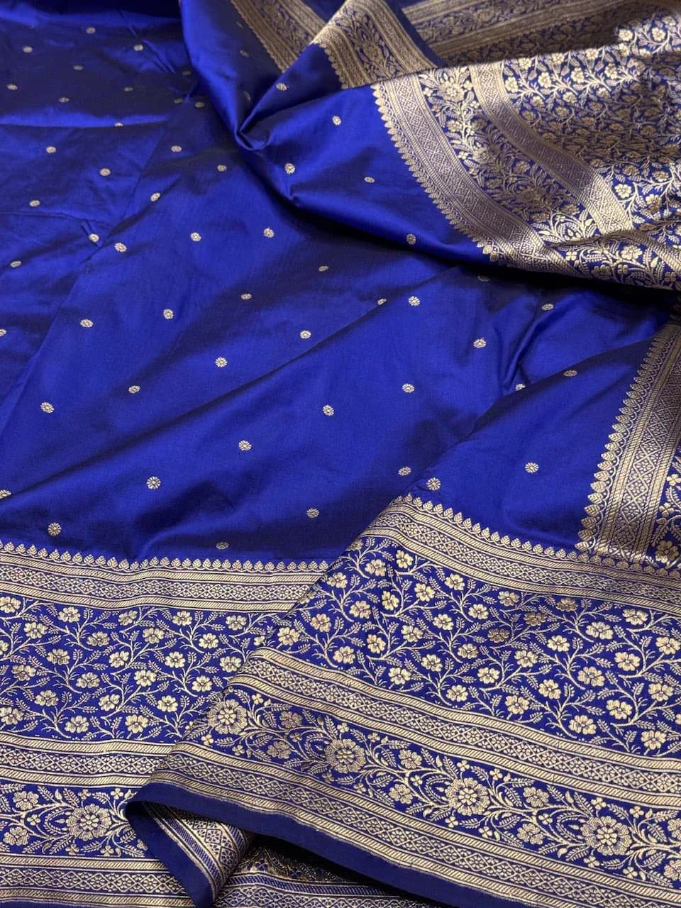 Himalayan Crimson Silk Banarasi Saree